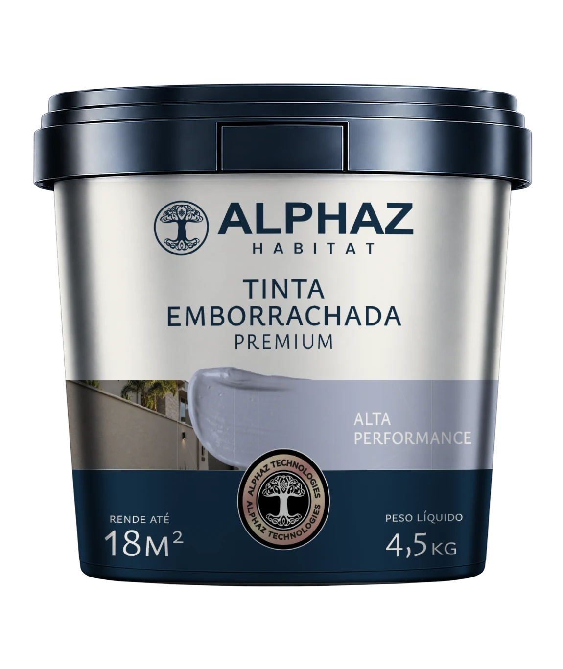 Balde de Tinta Emborrachada Premium da Alphaz Habitat